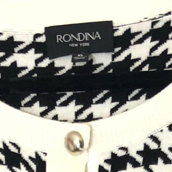 Rondina Houndstooth Cardigan Sweater - Picture 9 of 9